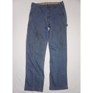 Smith's Workwear 34x34 Blue Cotton Blend Stretch Carpenter Pants